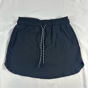 Athleta Women’s Crest Skort Black Stretch Adjustable Drawstring Waist Size 0